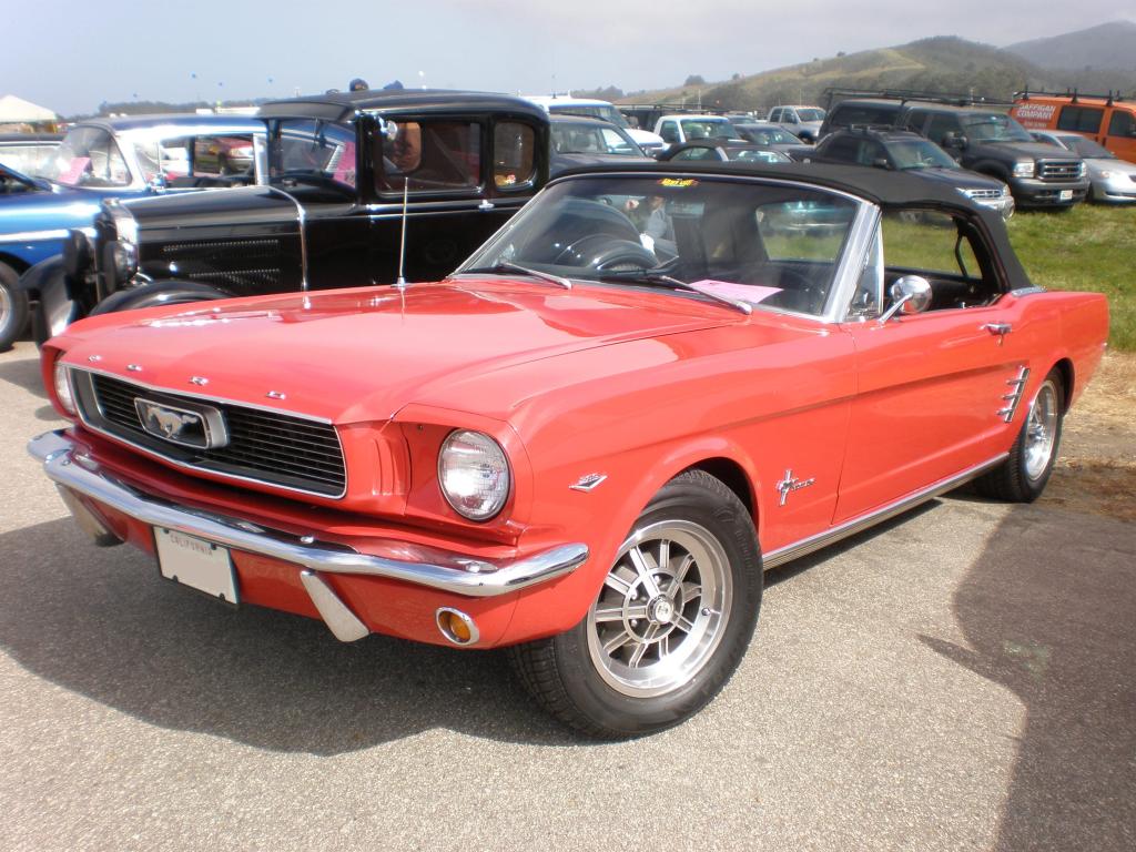 1966 Candy Apple Red Ford Mustang